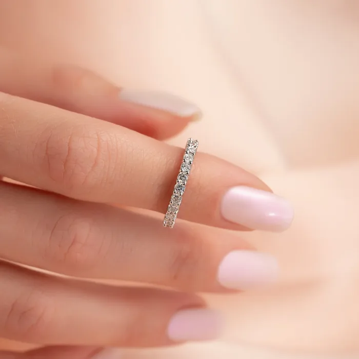 2ct Round Trellis Eternity - Image 4