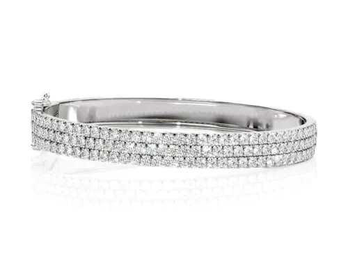 3 Row Pave Bangle