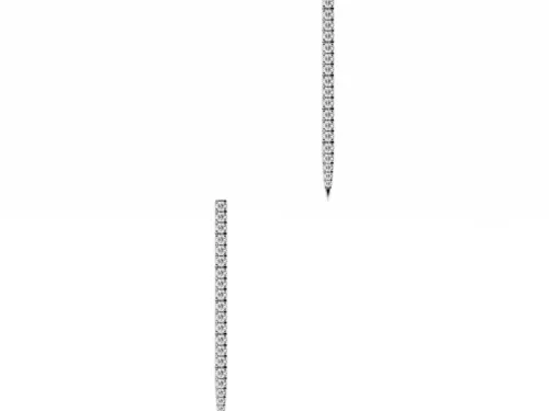Pave Drop Earrings